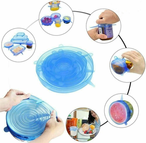 Set coperchi silicone per - set, 6