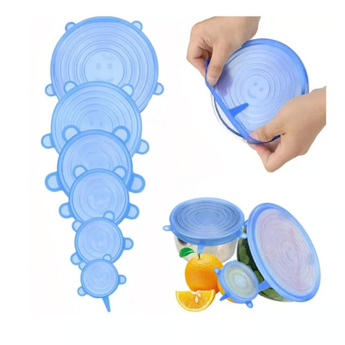 Set coperchi in silicone - 6,