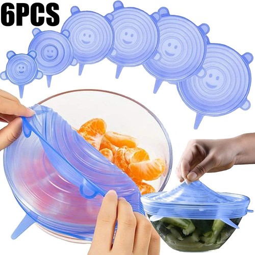 6pcs coperchi silicone - 6pcs,